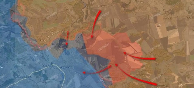 Продвижение у Миропольского выступа на Сумском фронте
