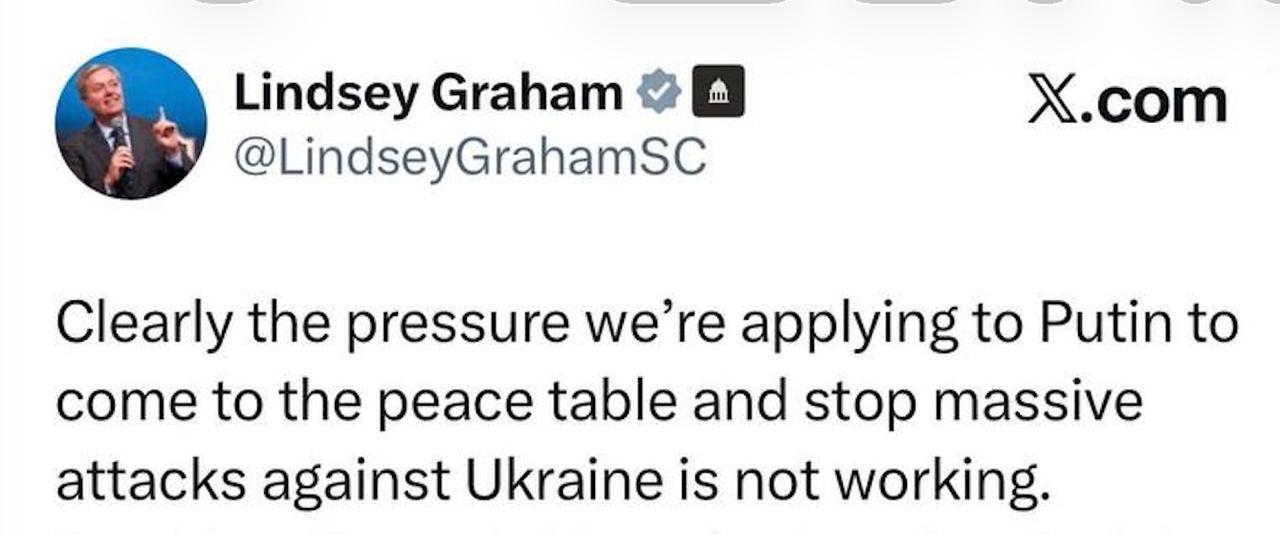 Михаил Онуфриенко: Сенатор Линдси Грэм - призвал Трампа поставить Украине «Томагавки»: