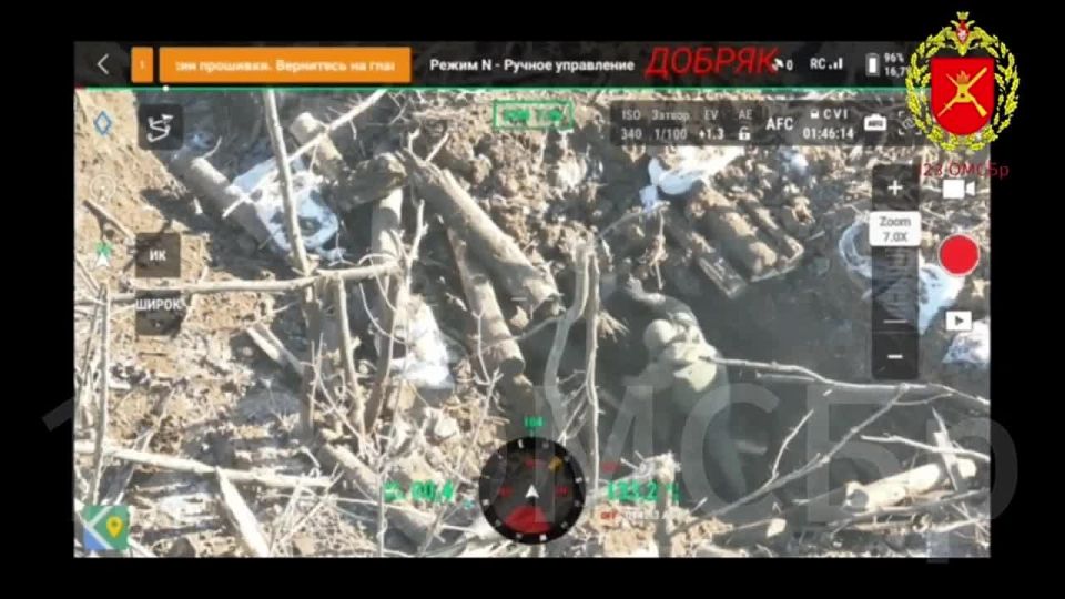 Штурмовики 123-й бригады постоянно осуществляют доставку "тепла" в укрытия украинских боевиков