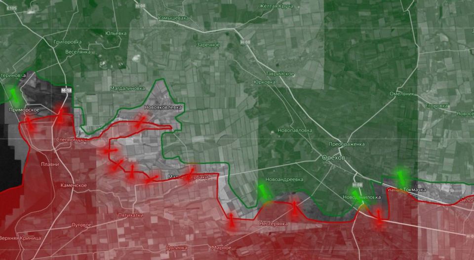 «На Запорожском направлении продолжаются боестолкновения в Приморском и Речном