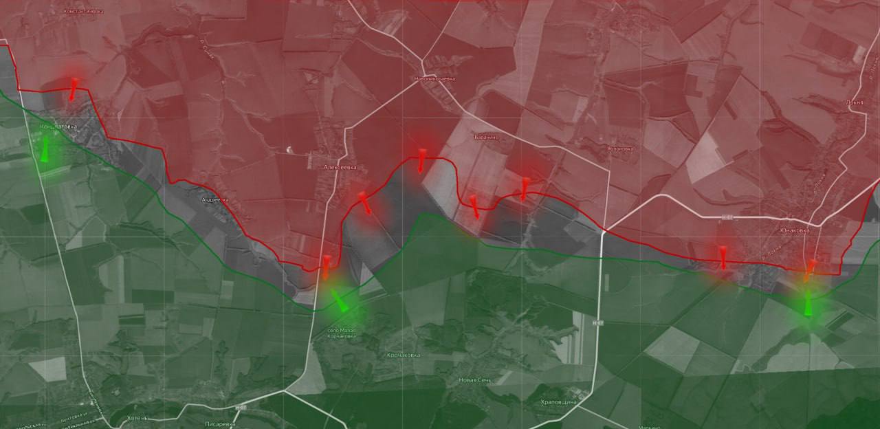 «На Сумском направлении ВС РФ продвинулись в районе Кондратовки, заняв часть населенного пункта, в центральной части продолжаются бои «На Сумском направлении ВС РФ продвинулись в районе Кондратовки, заняв часть населенного пункта, в центральной части продолжаются бои
