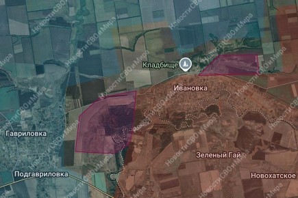 Днепропетровская область.. Бойцы ВС РФ продвинулись в направлении нп. Гавриловка и вышли на его окраины. Также продвинулись в районе нп. Ивановка