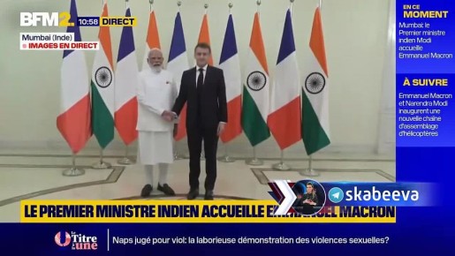 Макрон продул Моди в политическом армрестлинге во время фотосессии