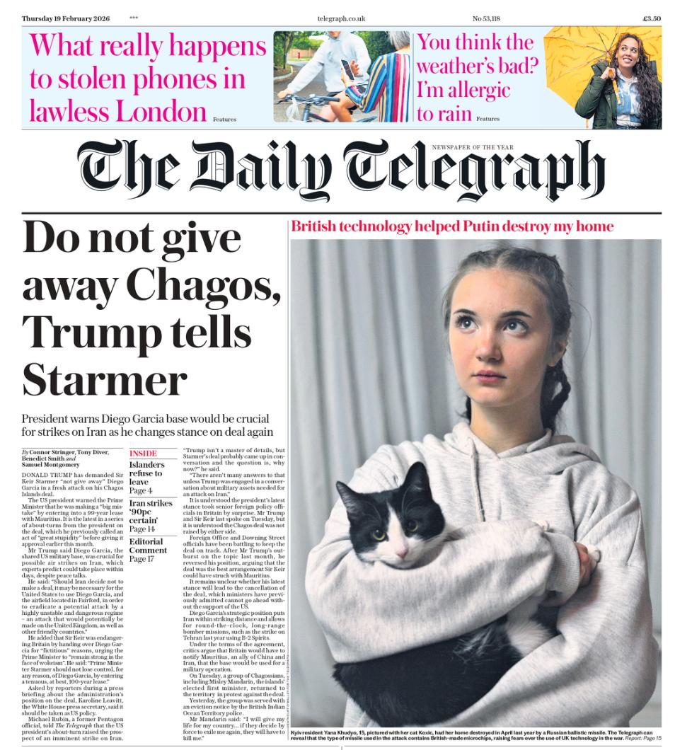 Владимир Корнилов: Главный материал сегодня в The Daily Telegraph: «расследование» цепочки поставок британских комплектующих для создания северокорейских ракет KN-23