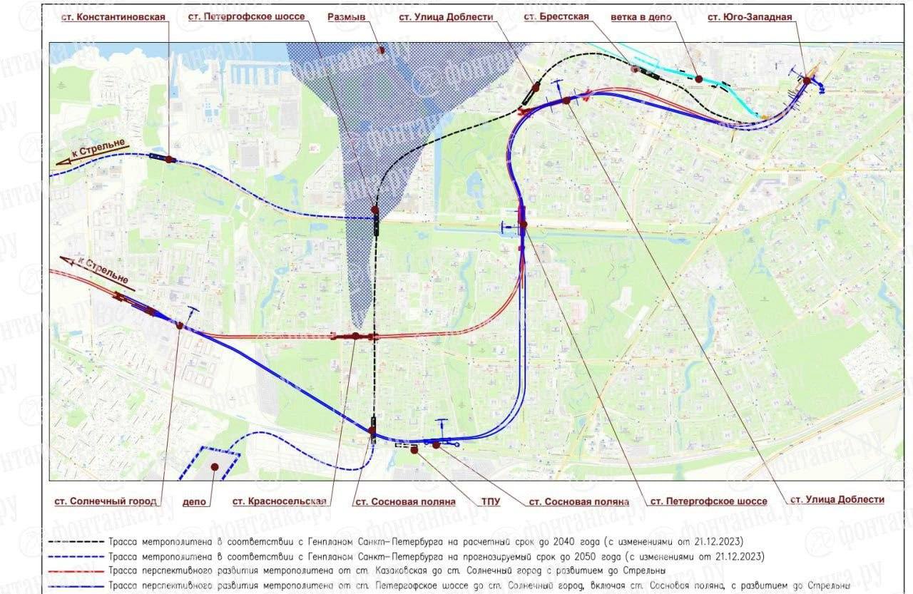 Новая схема метро появилась в распоряжении «Фонтанки»