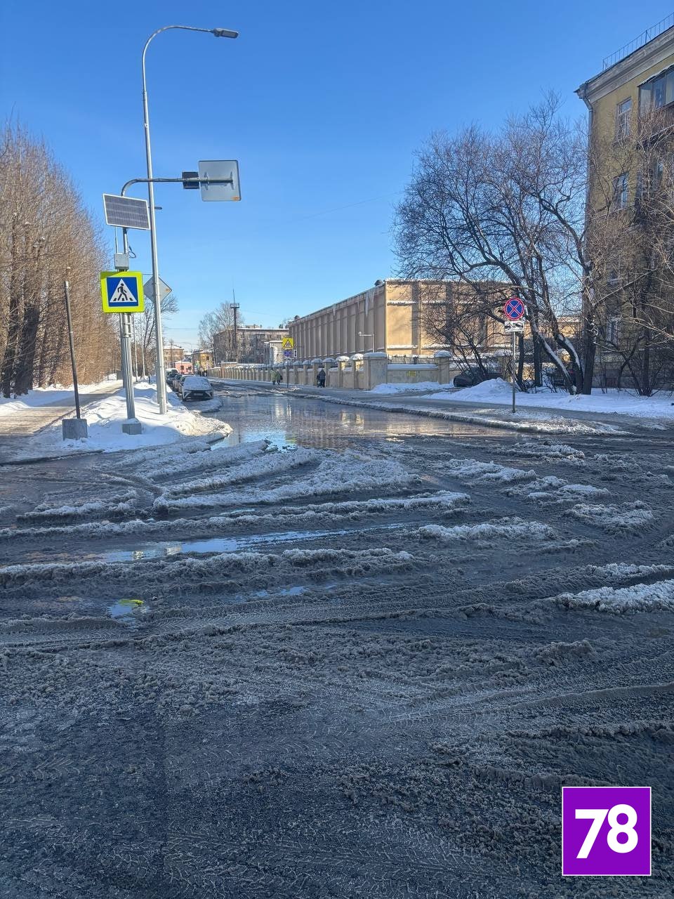 В Невском районе произошел разлив холодной воды