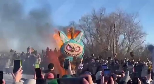 «Прощай, лабубу»: в Липецкой области сожгли настоящее ЧУЧЕЛО