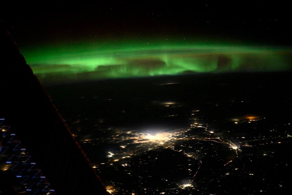 1 Космонавт сфотографировал ночной Санкт-Петербург с борта МКС