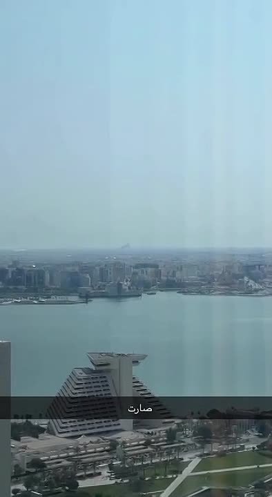 Дым после прилетов по американским военным базам в Катаре и Иордании