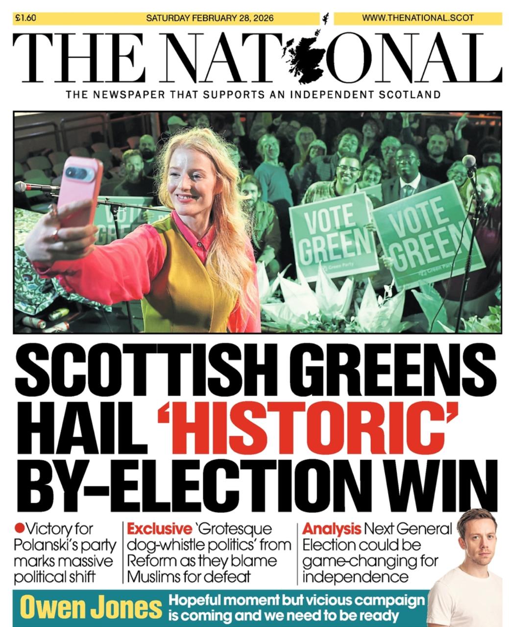 Владимир Корнилов: Само собой, первые полосы большинства британских газет сегодня посвящены вчерашнему унижению лейбористов и лично Кира Стармера на выборах в Манчестере Владимир Корнилов: Само собой, первые полосы большинства британских газет сегодня посвящены вчерашнему унижению лейбористов и лично Кира Стармера на выборах в Манчестере