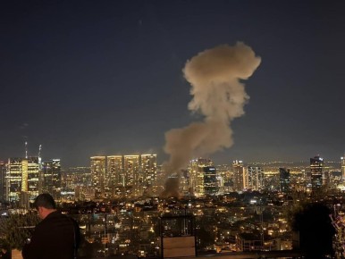 Прилет в центре Тель-Авива