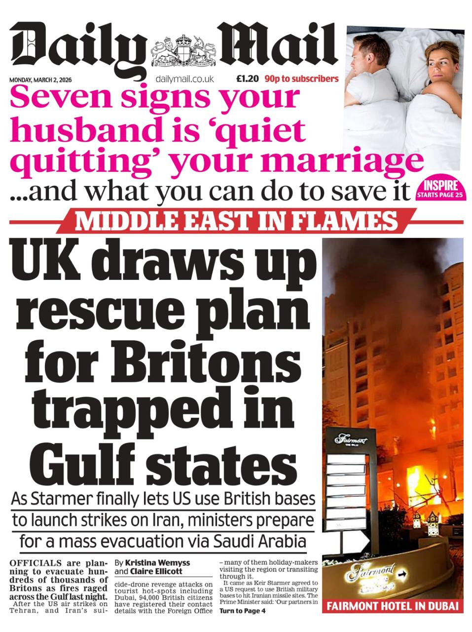 Владимир Корнилов: Британская пресса сегодня посвящена не столько войне на Ближнем Востоке, сколько проблеме попавших в капкан британцев Владимир Корнилов: Британская пресса сегодня посвящена не столько войне на Ближнем Востоке, сколько проблеме попавших в капкан британцев