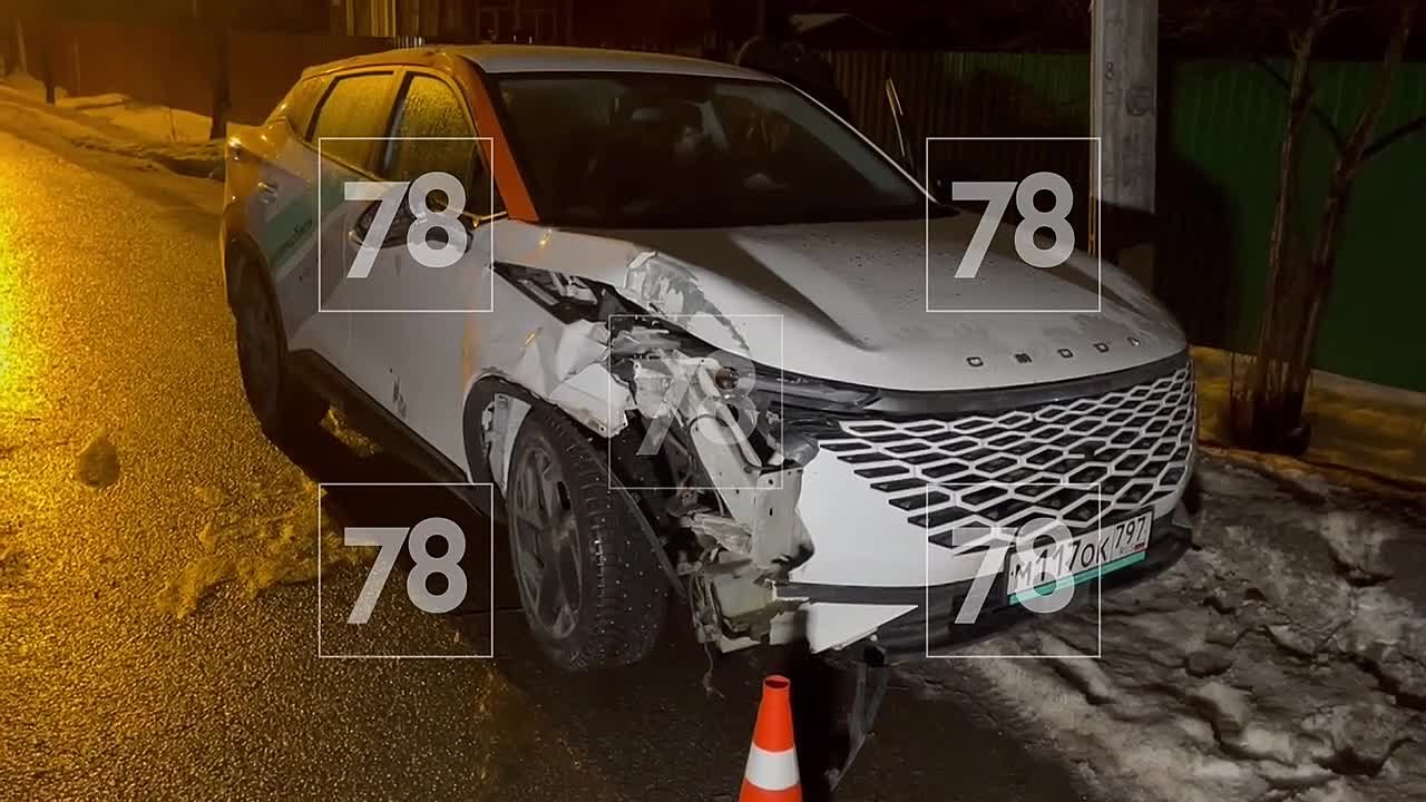 Каршеринг влетел в столб в Пушкине