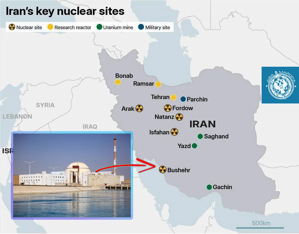 Два майора: 3 марта, глава «Росатома» Алексей Лихачев сообщил о приостановке работы на АЭС «Бушер» в Иране