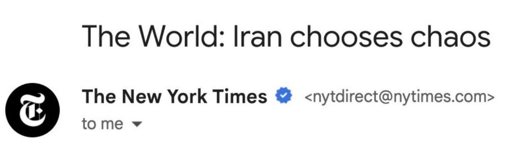 Сергей Колясников: Неполживый заголовок The New York Times "Иран выбирает хаос"