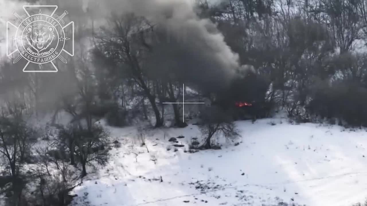 Эффектное уничтожение склада боеприпасов противника в Харьковской области