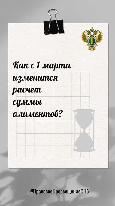 Как изменится расчет суммы алиментов с 1 марта 2026 года?