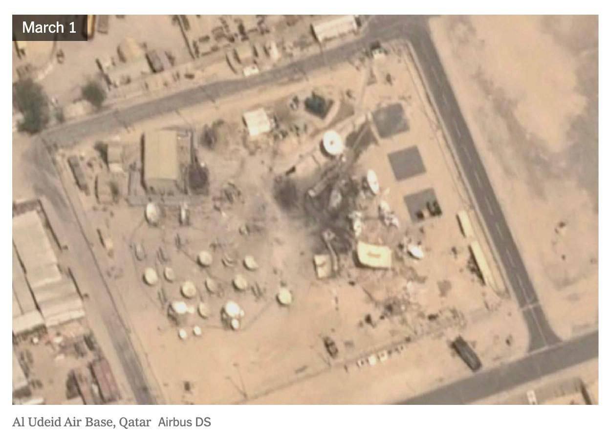 Юлия Витязева: Иран поразил как минимум семь американских объектов спутниковой связи на территории пяти стран Ближнего Востока, пишет NYT Юлия Витязева: Иран поразил как минимум семь американских объектов спутниковой связи на территории пяти стран Ближнего Востока, пишет NYT