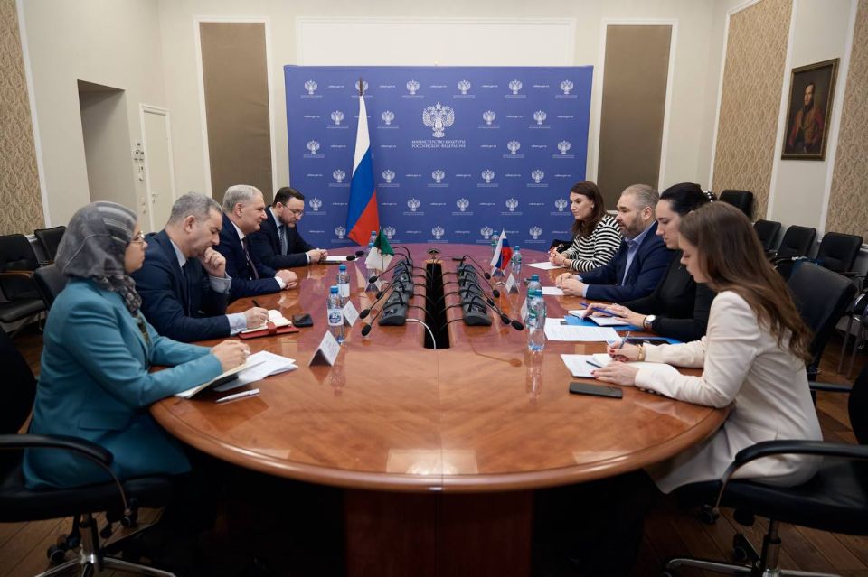 Заместитель Министра культуры Российской Федерации Андрей Малышев встретился с Послом Алжира в России Туфиком Джуамой