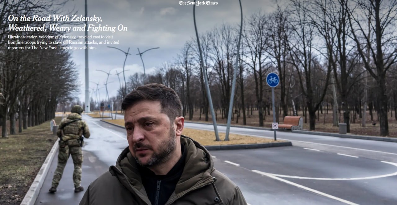 ‘Зеленский измучен и устал, но он продолжает борьбу против России и не собирается отдавать Донбасс’ – The New York Times