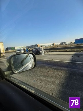 КАД встал в районе Бугров из-за двух аварий