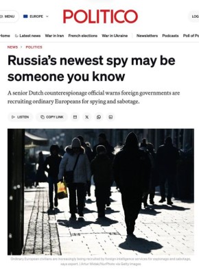 �������� ��������: �������� ��� ��� ����! Politico ��������: ������ ������� ������� ����� ���� ���-�� �� ����� ���������