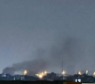 Пожары на американской базе "Виктория" в Богдаде после иранских ударов