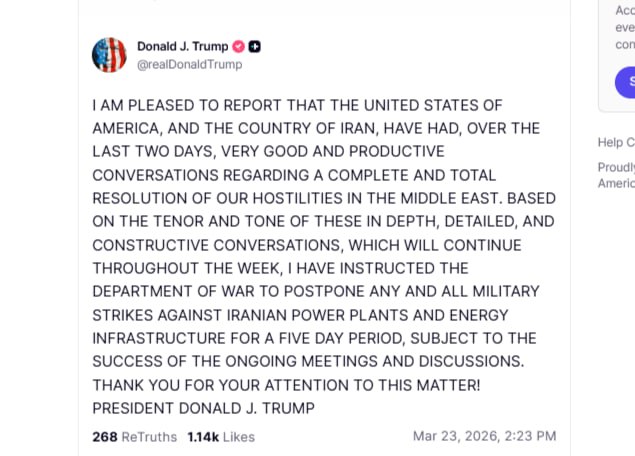 Юрий Баранчик: Как и предполагал ранее, Трампу пришлось искать возможность заявить, что его страшный 48-часовый ультиматум откладывается