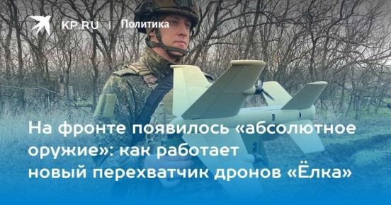 Дмитрий Стешин: На фронте массово появилось антидроновое оружие - перехватчик "Елка"