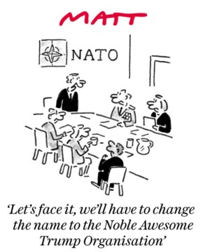 Владимир Корнилов: Пока все британские газеты обсуждают, как спасти НАТО, The Daily Telegraph предлагает эффективный способ! Надо просто переименовать эту организацию, сохранив при этом аббревиатуру, и назвать ее Noble...