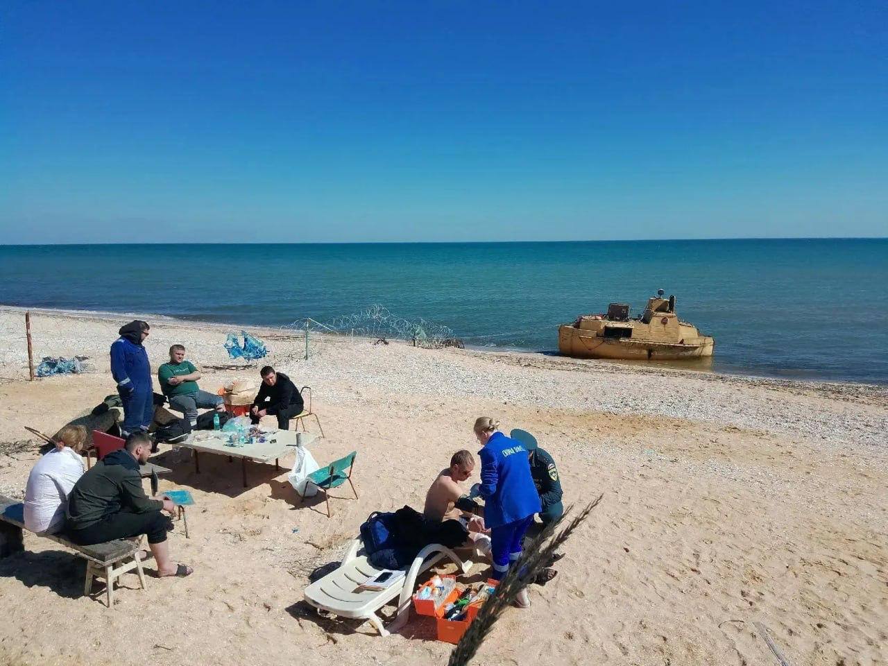 Сергей Мардан: В Азовском море (которое внутреннее море России) недалеко от Геническа затонул сухогруз типа «Волга-Балт» с грузом пшеницы на борту