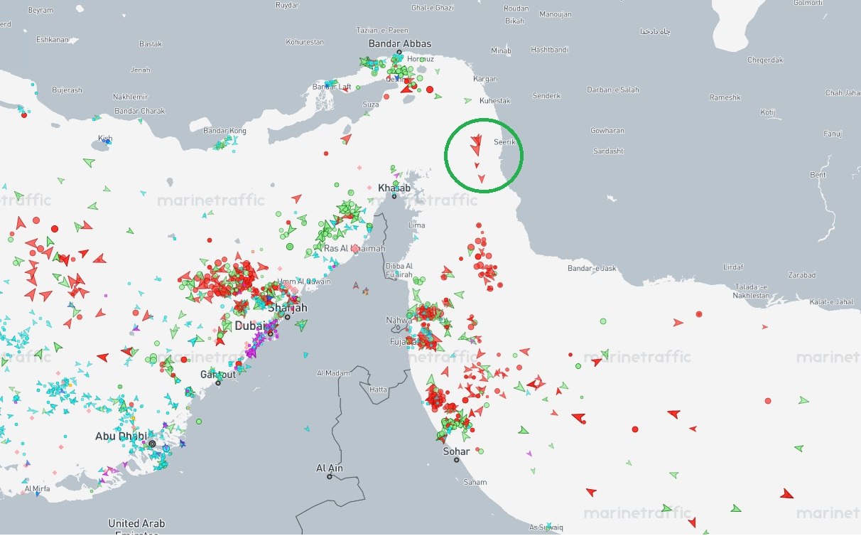 Ситуация в Ормузском проливе на данную минуту