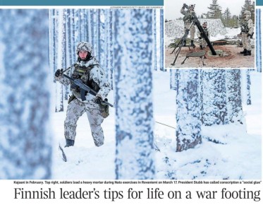 Владимир Корнилов: Сегодня на страницах The Times президент Финляндии Александр Стубб дает британцам «советы по выживанию в военных условиях»