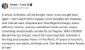 Сергей Колясников: Трамп снова в эфире:. Сегодня ночью погибнет целая цивилизация, и её уже никогда не возродят