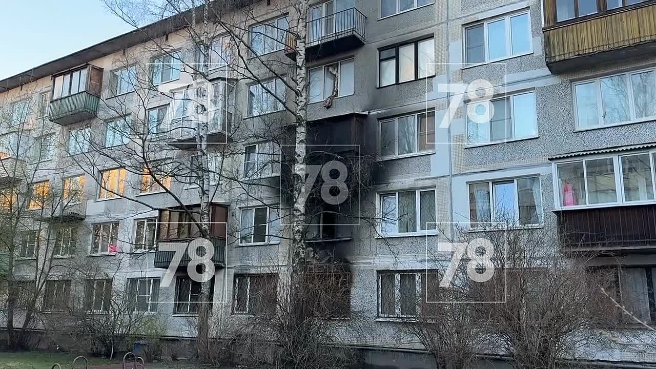 В доме на Гражданском проспекте случился пожар