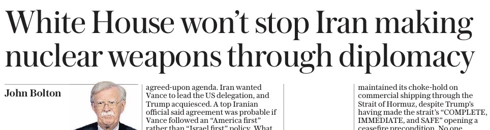 Владимир Корнилов: «Белый дом не остановит иранское производство ядерного оружия путем дипломатии»