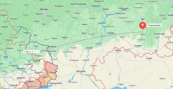 Два майора: Стерлитамак, Башкирия. Местные группы сообщают о взрывах в промзоне после пролёта БПЛА