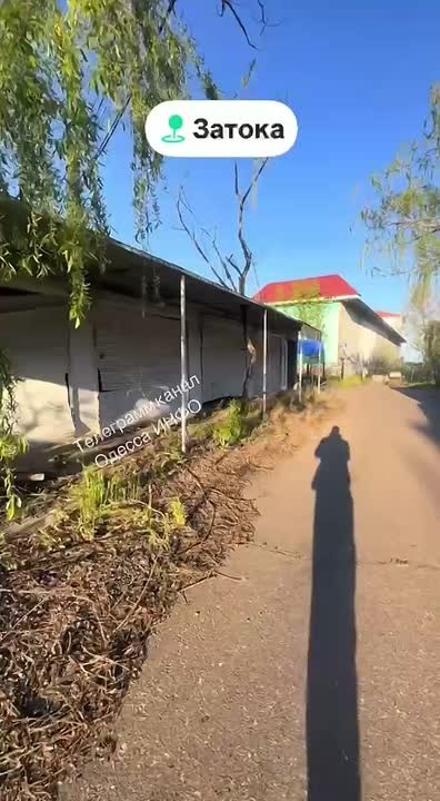 Разрушения в Затоке в районе Одессы