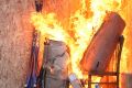 На территории Ижорского завода в Колпино ночью тушили крупный пожар