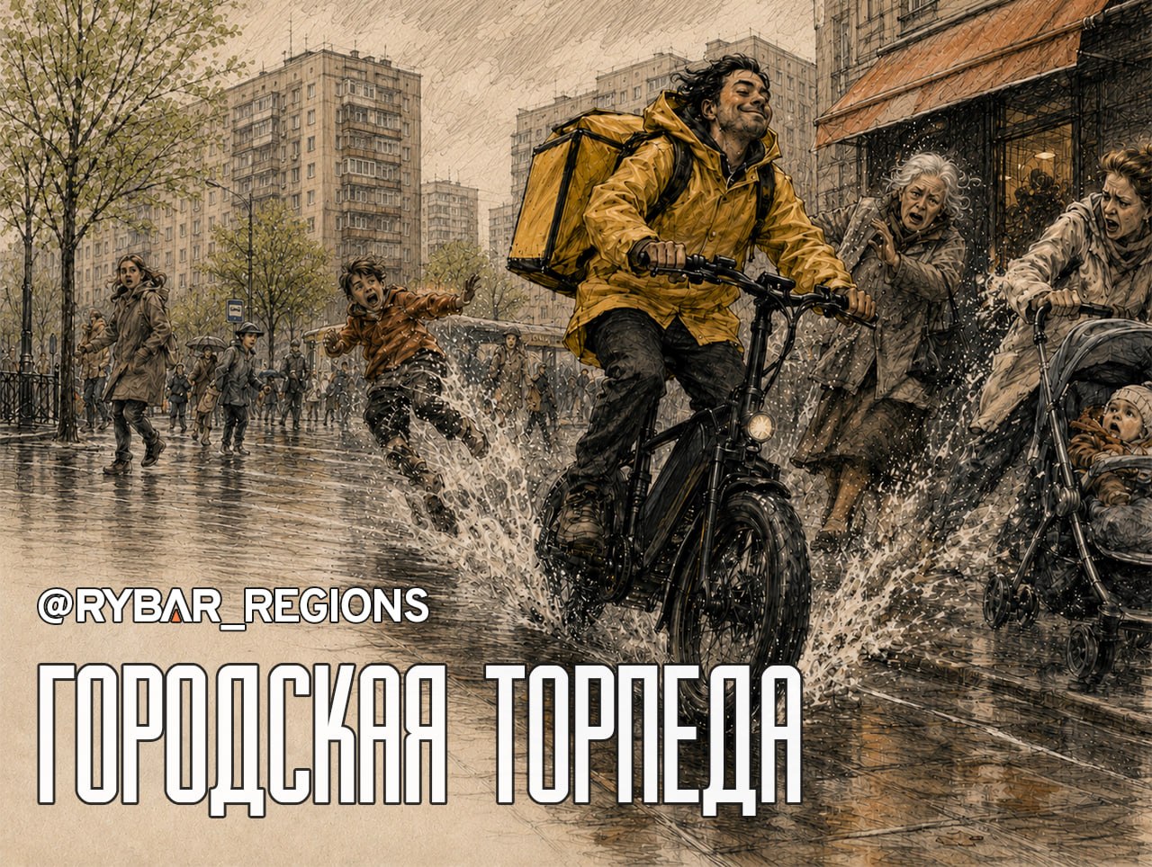 Гонки по тротуарам . Как курьерские электровелосипеды оказались угрозой для пешеходов
