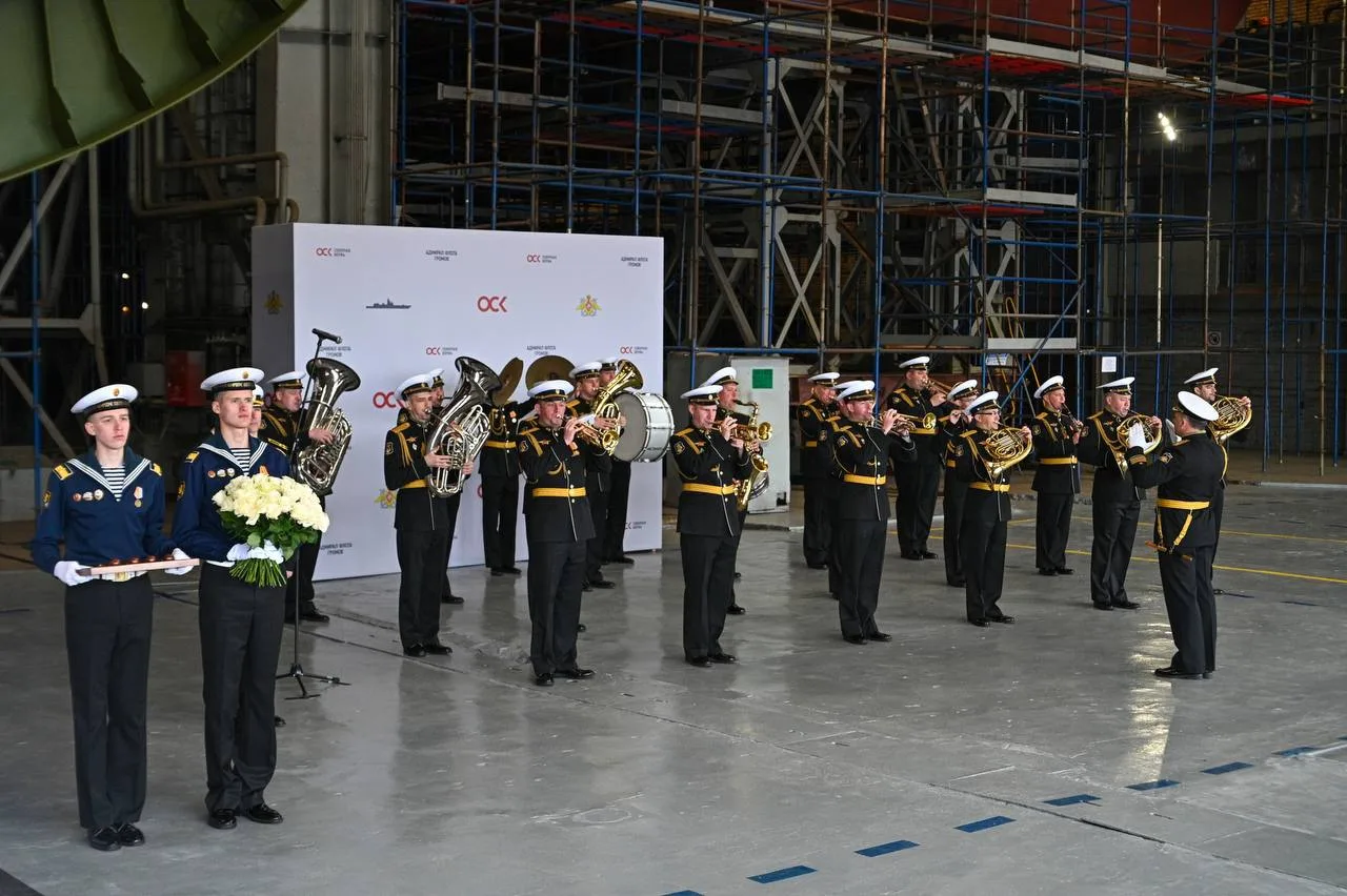 Вчера на судостроительном заводе ОСК Северная верфь состоялась торжественная церемония закладки фрегата проекта 22350 «Адмирал флота Громов» Вчера на судостроительном заводе ОСК Северная верфь состоялась торжественная церемония закладки фрегата проекта 22350 «Адмирал флота Громов»