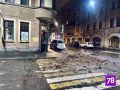 Камнепад произошёл в Петроградском районе