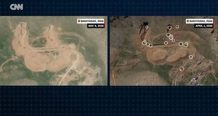 CNN публикуют новые спутниковые снимки иранских ракетных городов, где хорошо видно, что иранцы активно очищают заваленные в ходе бомбардировок тоннели CNN публикуют новые спутниковые снимки иранских ракетных городов, где хорошо видно, что иранцы активно очищают заваленные в ходе бомбардировок тоннели