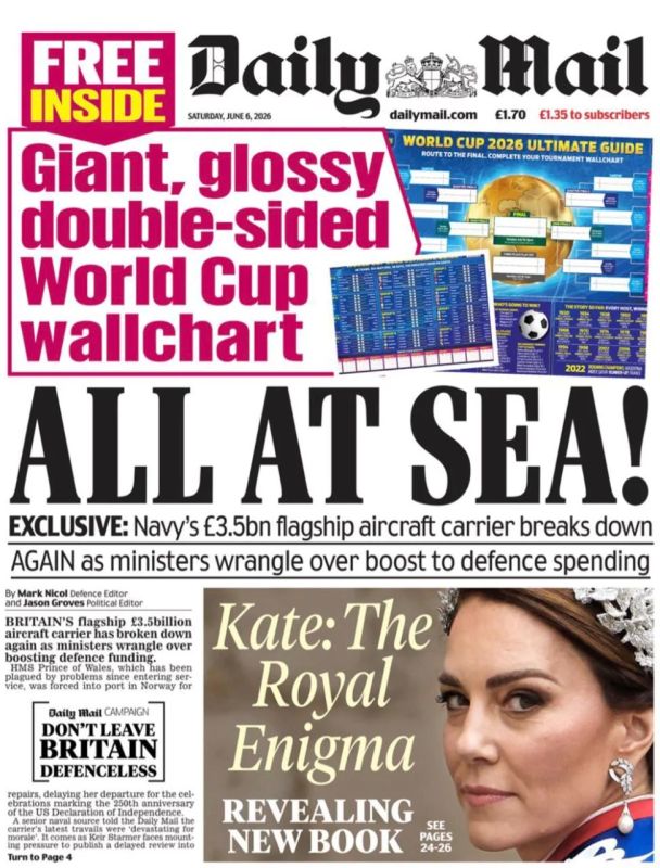 Владимир Корнилов: Daily Mail лишь вчера кинула бойкий клич «Все на море!» (ну, прямо как Троцкий с его лозунгом «Пролетарий, на коня!»)