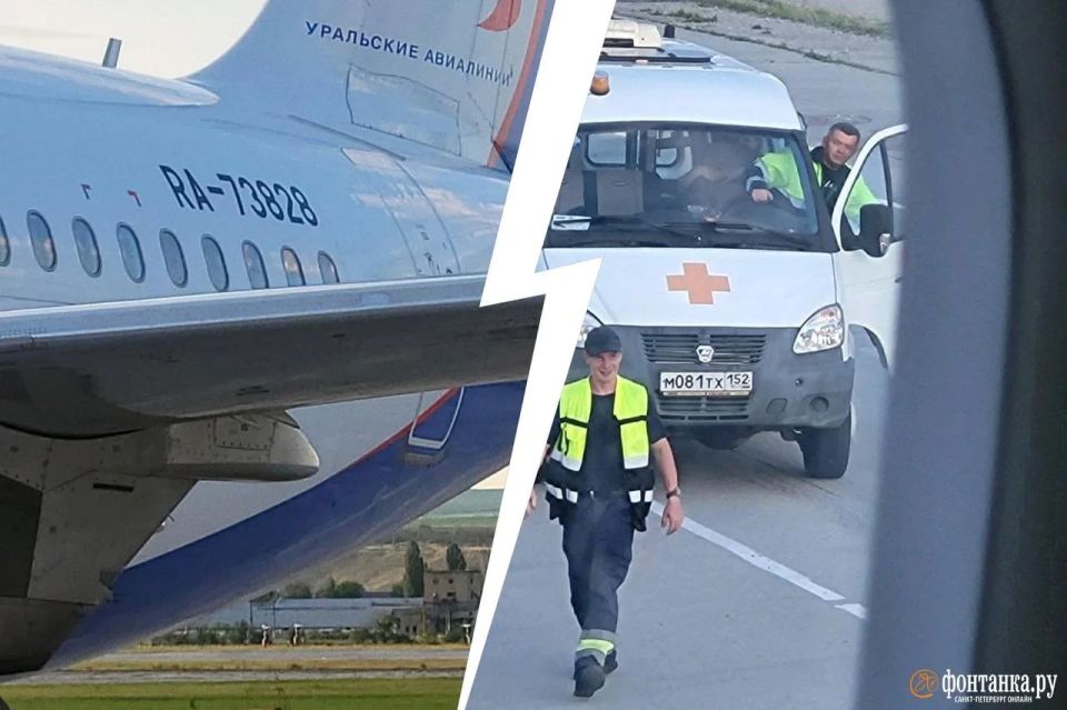 Самолёт «Уральских авиалиний», выполнявший рейс Сочи — Петербург, экстренно сел в Минеральных Водах