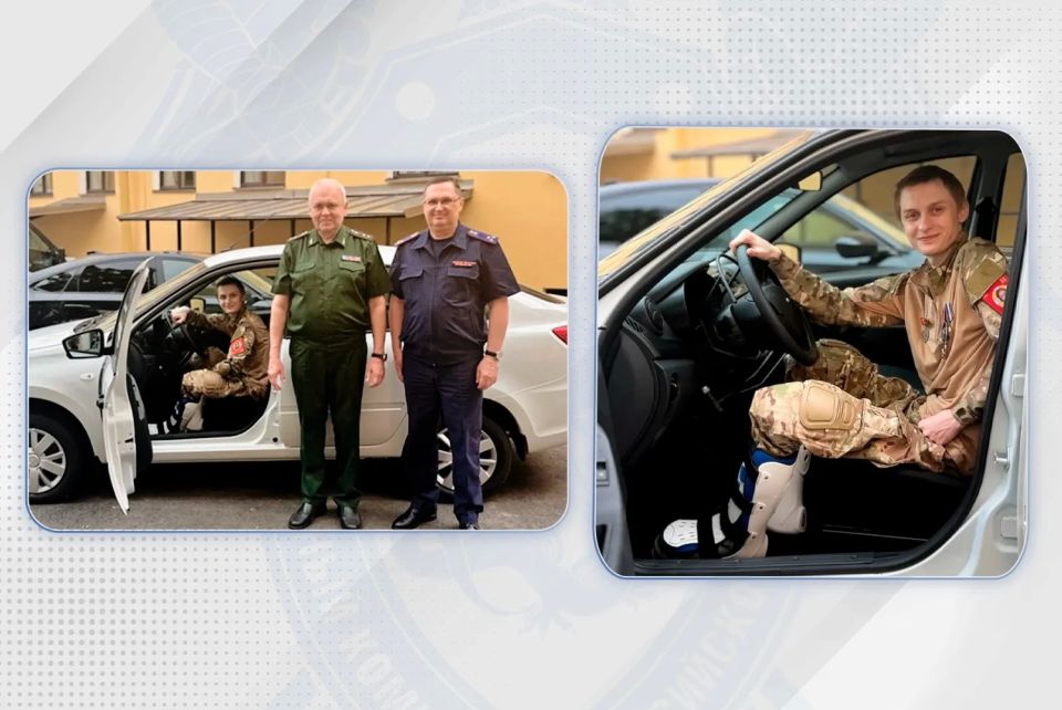 В Санкт-Петербурге передали автомобиль курсанту ведомственной академии, участнику СВО Даниилу Пепелову
