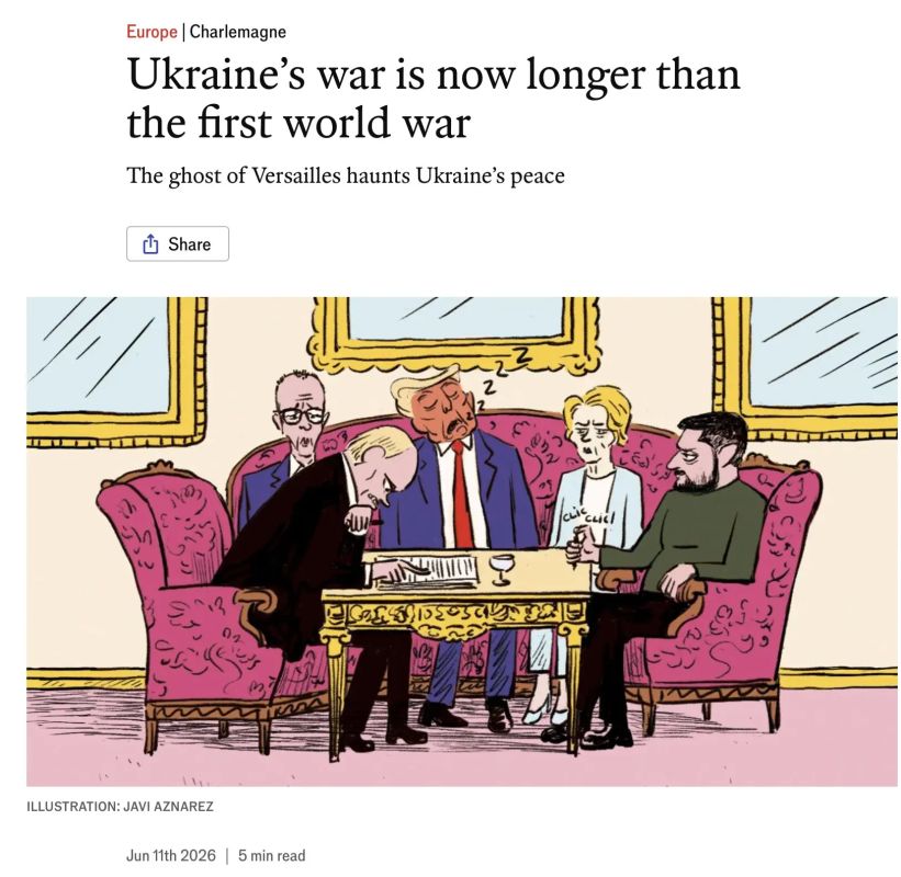 Владимир Корнилов: Удивительные статьи появляются в журнале The Economist! Идеологический рупор мировых либералов, всегда выступавшая за войну против России «до победного конца», внезапно признала, что мирное соглашение по...