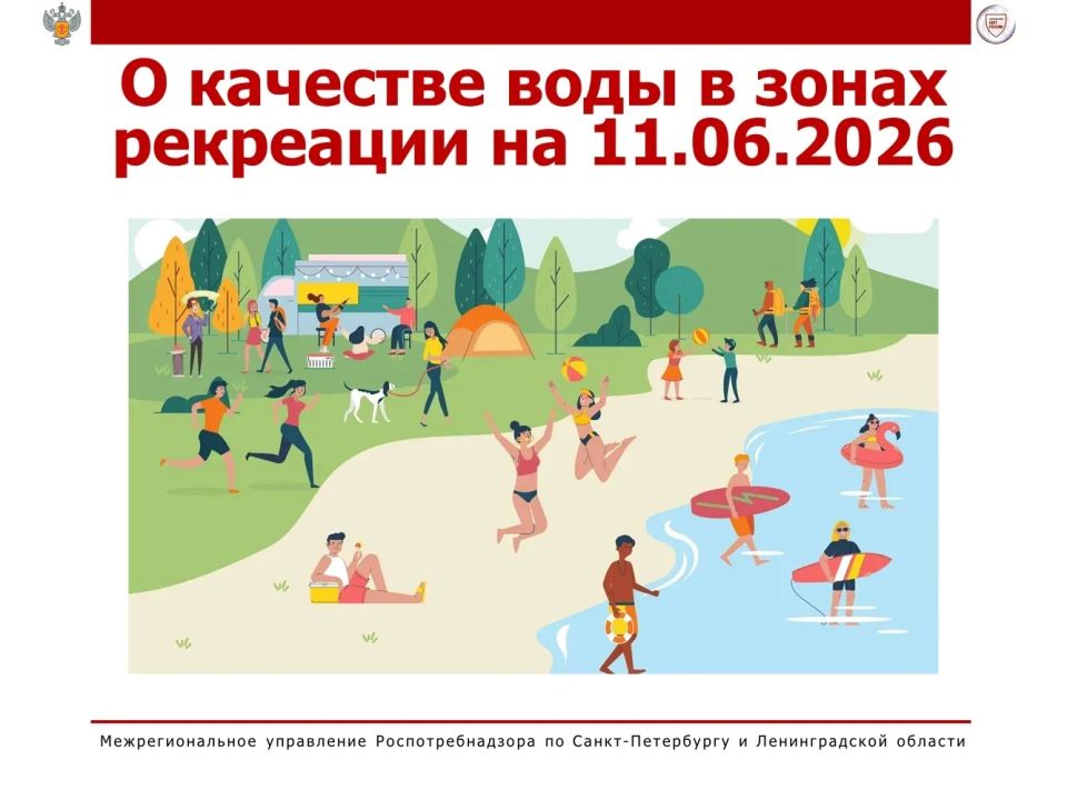 О качестве воды в зонах рекреации на 11.06.2026