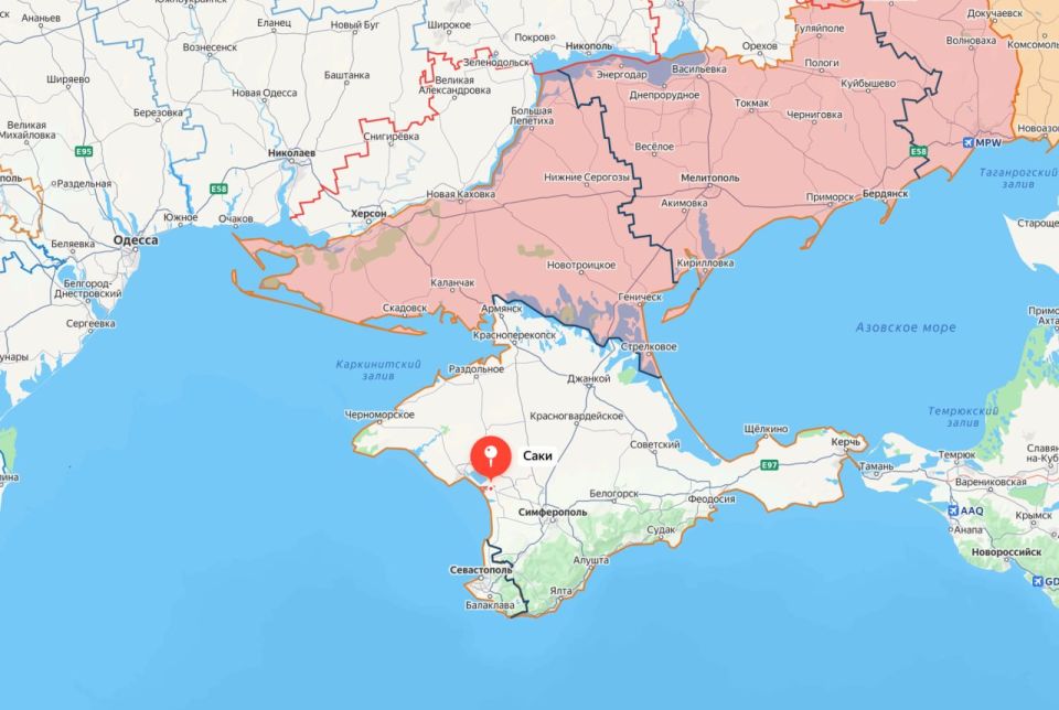 Два майора: Глава Крыма Аксёнов:. К сожалению, в результате атаки вражеских БПЛА на город Саки этой ночью погибла пожилая жительница города