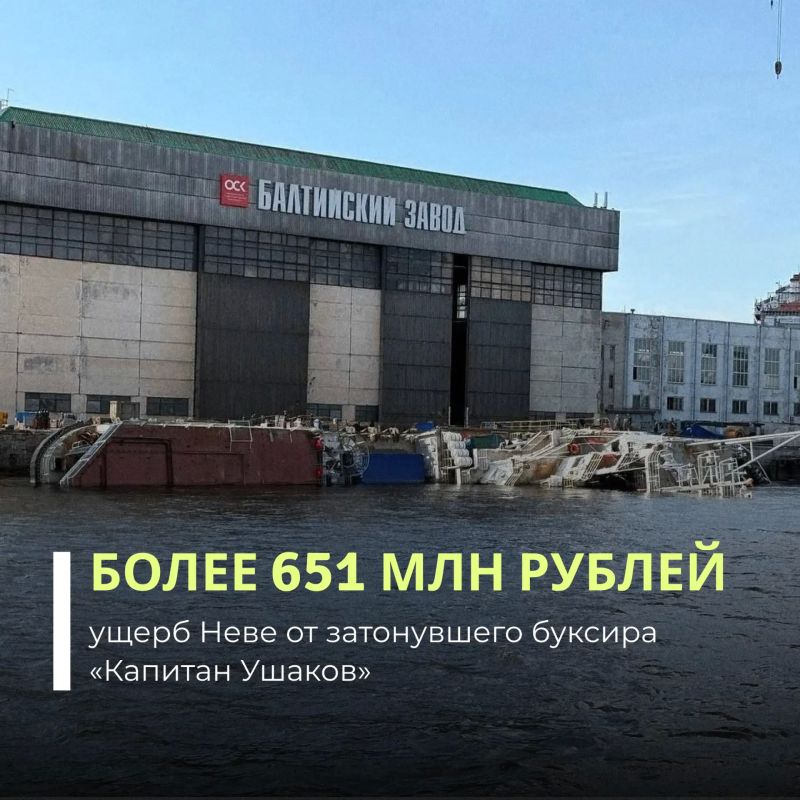 Северо-Западное межрегиональное управление Росприроднадзора направило ПАО «Ярославский судоремонтный завод» требование о добровольном возмещении вреда на сумму свыше 651 млн рублей